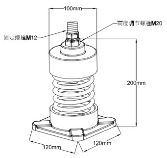 JL型弹簧减振器结构图